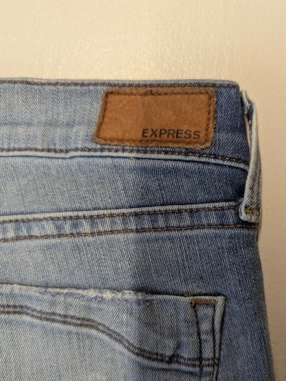 Express Jeans Distressed Mid-Rise Ankle Legging Size 2R